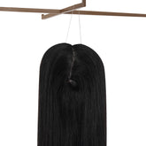 Peruca Partiala Naturala Monofilament 50cm Negru Intens